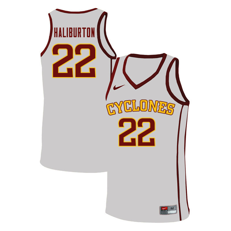 Men #22 Tyrese Haliburton Iowa State Cyclones College Basketball Jerseys Sale-White